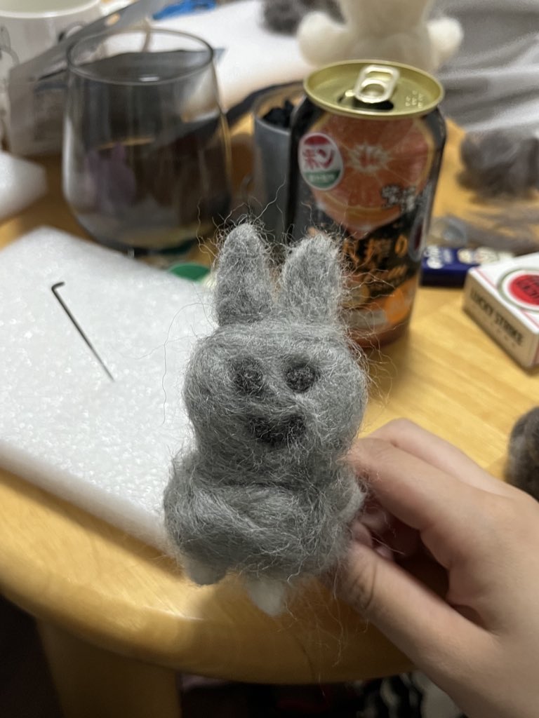 yappi____c's tweet image. 羊毛フェルト難しい