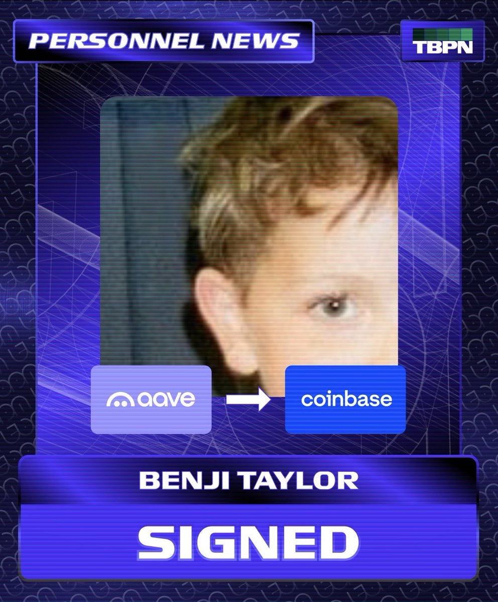 BREAKING: Coinbase has signed <a href="/benjitaylor/">Benji Taylor</a> as Head of Design at <a href="/base/">Base</a>