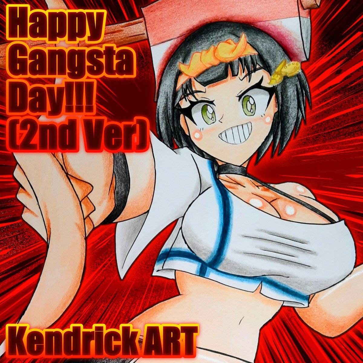 ⚔ Rebellion (Undead) ⚔
🤖 Hayasaki Runa 早崎瑠菜 🎨
#originalcharacter 
#originalcharacterart 
#オリジナルキャラクター 
#オリジナル
#オリキャラ
#artist 
#アーティスト
#早崎瑠菜

Planning to draw other album.
(But 1 track, 1 jacket)
tpakendrickart.bandcamp.com/track/kendrick…