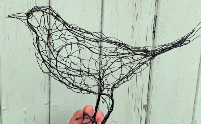 Enjoy a captivating Blackbird Wire workshop at House of Marbles on 23rd October. Learn how to craft a beautiful blackbird out of wire. You'll be taught the technique of hand-weaving wire to create a blackbird to take home. Book online. #houseofmarbles #visitdevon