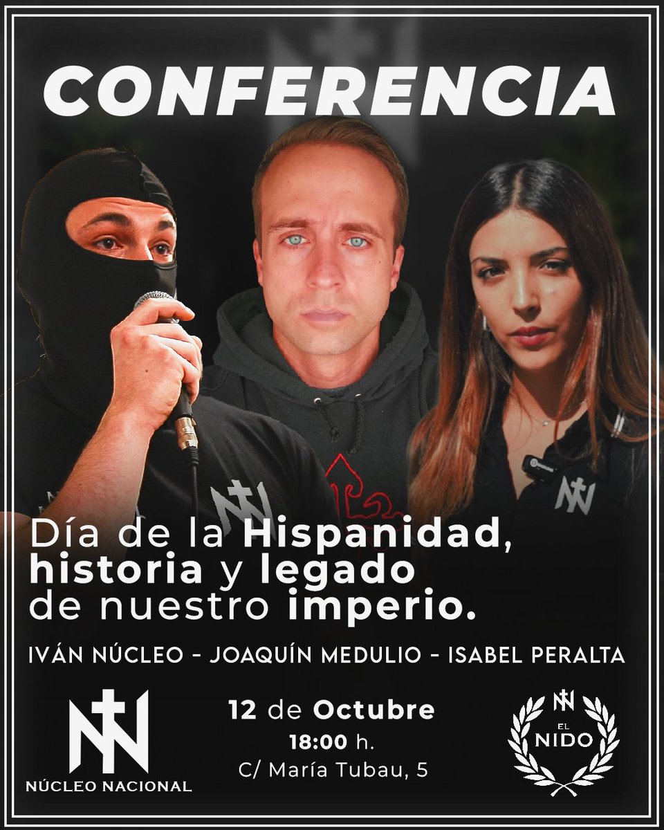 "Historia y legado de nuestro imperio".

Por: <a href="/unaRanaBaneada/">Una Rana Baneada</a>, Joaquín Medulio, e Isabel Peralta.

Os esperamos a todos en la sede el día 12 de Octubre a las 18:00h, c/María Tubau, n°5.