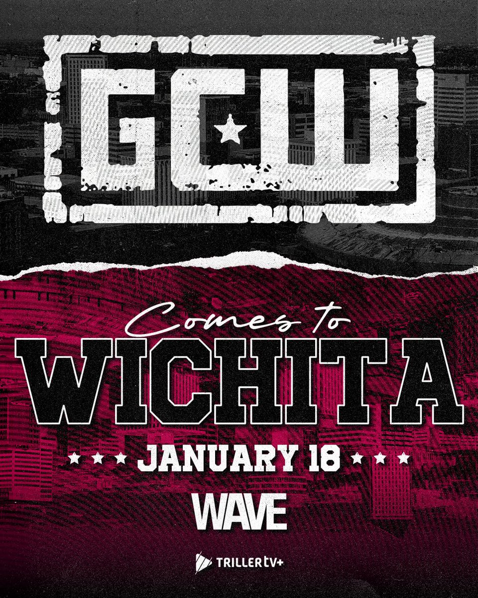 GCWrestling_'s tweet image. icymi

4 big gcw dates for 2026 have been announced!

*January 17*
Dallas

*January 18*
Wichita

*March 7*
Columbus

*March 8*
Chicago

Ticket info coming soon!