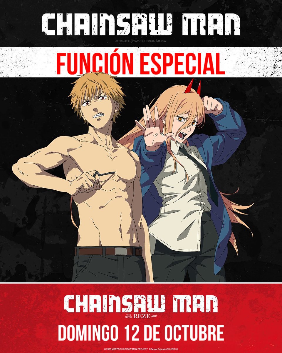 eldonchalo's tweet photo. ¡Fans de Chainsaw Man! 🔥💣

¿Listos para la película de Reze? Gracias a @sonypicturesmx tengo pases para la función especial este fin de semana en CDMX 🇲🇽 

Pasos
seguirme, ♥️ y rt
¿Tu personaje fav?

💥puntos extra seguir la dinámica en ig

#chainsawman   #チェンソーマン https://t.co/amQFkm73ma