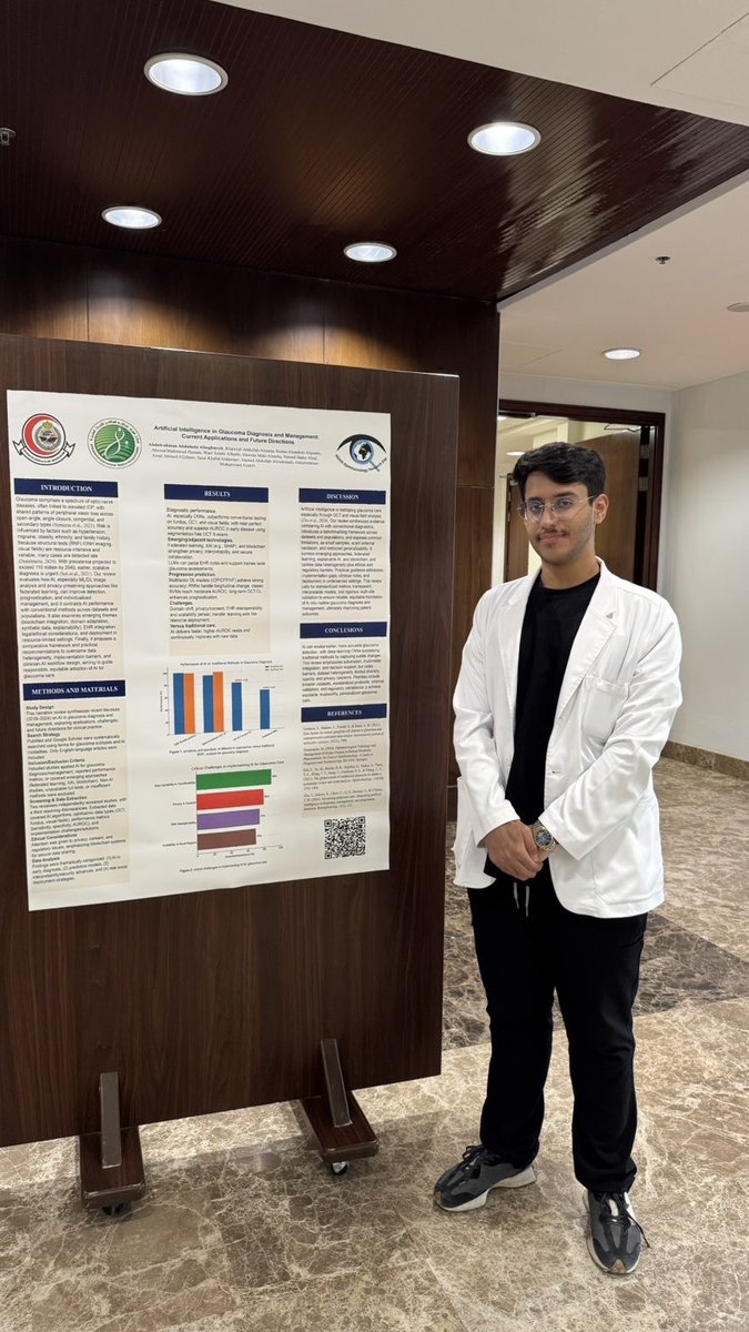 D7ASG's tweet image. Proud to present our poster at the MNGHA Ophthalmology Conference @ophtha_MNGHA. 
grateful for the chance to contribute and learn from leading experts