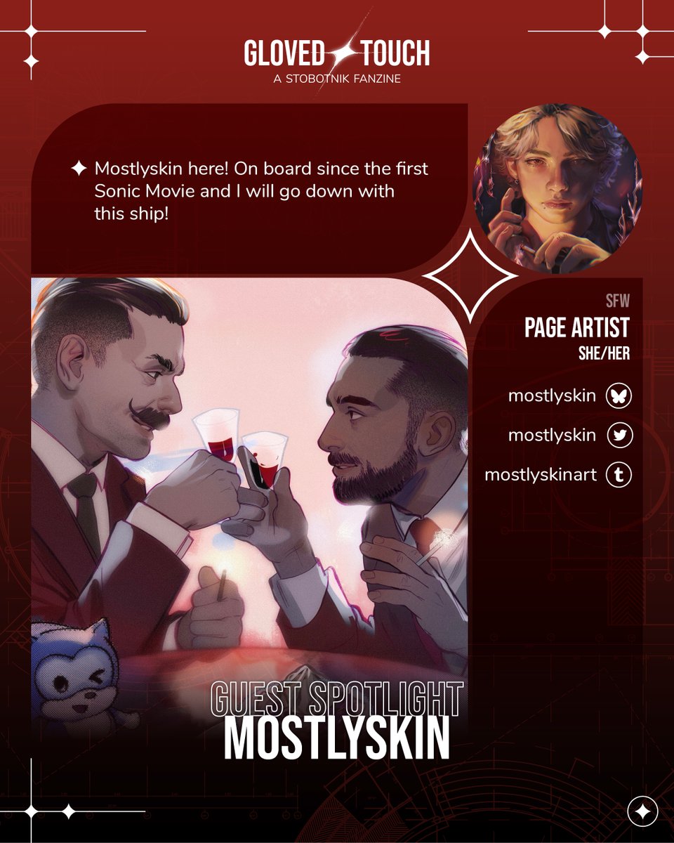 ✦ Guest Spotlight ✦ Mostlyskin ✦ Page Artist

✦ Last but certainly not least, welcome <a href="/mostlyskin/">human shape @ DOKOMI 2025 5H14</a> as our ninth guest artist! Veteran fans may recognize her for her iconic stobotnik buttons and her soft, portrait style artworks.