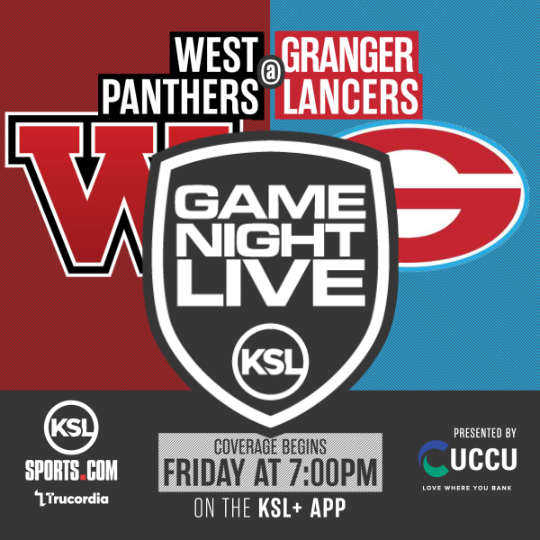 KSL Sports (@kslsports) on Twitter photo This week's #GameNightLive game of the week.
<a href="/westpanthersfb/">West High Football</a> vs. <a href="/granger_lancers/">Granger High School Football</a>
πΊ: KSLSports.com / KSL Sports app / <a href="/KSL5TV/">KSL 5 TV</a> + app
ποΈ: <a href="/JeremiahJensen/">Jeremiah Jensen</a> / Sly
π€: <a href="/utahcommunitycu/">UCCU</a> / Trucordia This week's #GameNightLive game of the week.
<a href="/westpanthersfb/">West High Football</a> vs. <a href="/granger_lancers/">Granger High School Football</a>
πΊ: KSLSports.com / KSL Sports app / <a href="/KSL5TV/">KSL 5 TV</a> + app
ποΈ: <a href="/JeremiahJensen/">Jeremiah Jensen</a> / Sly
π€: <a href="/utahcommunitycu/">UCCU</a> / Trucordia