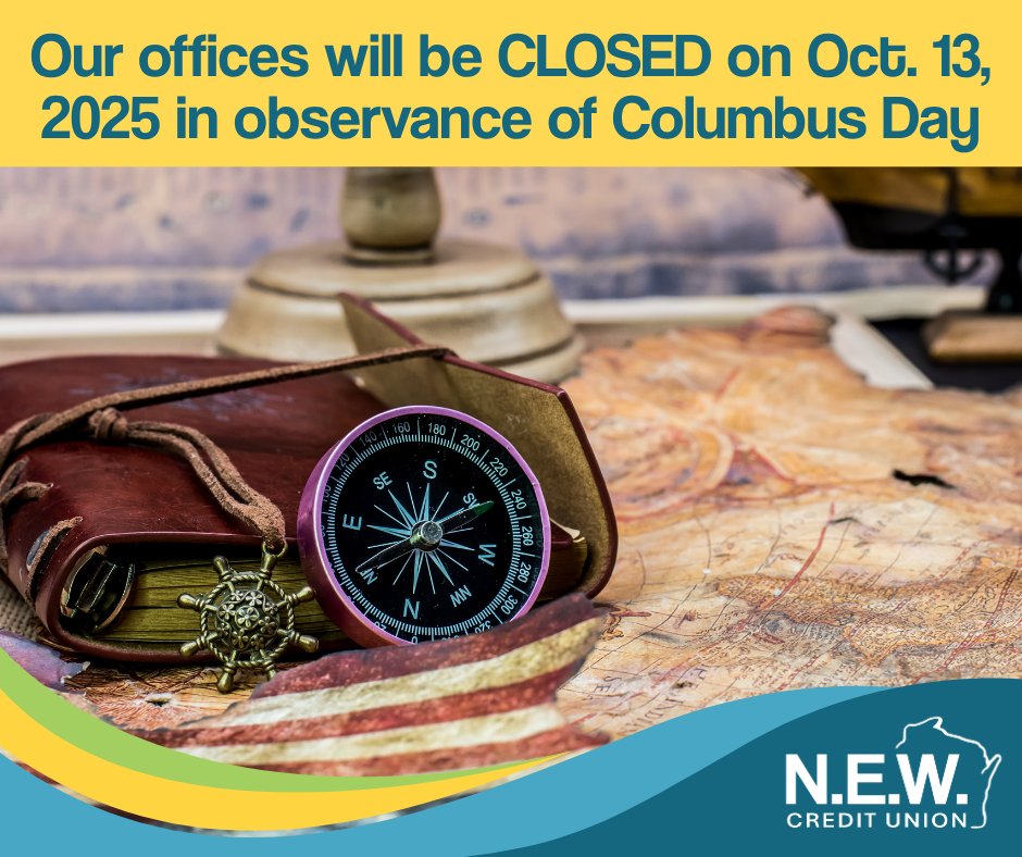 NEWCU's tweet image. Reminder: Our offices are CLOSED today!