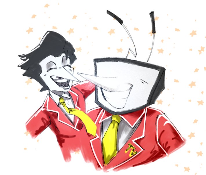 Their smiles seemed so bright 
#Spamton #Tenna #Deltarune #Spamtober [6/31]