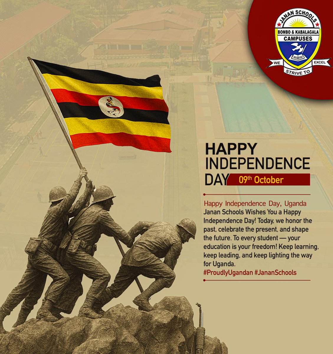 JananSchoolsUg's tweet image. #IndependenceDay #UgandaAt63 #JananSchools