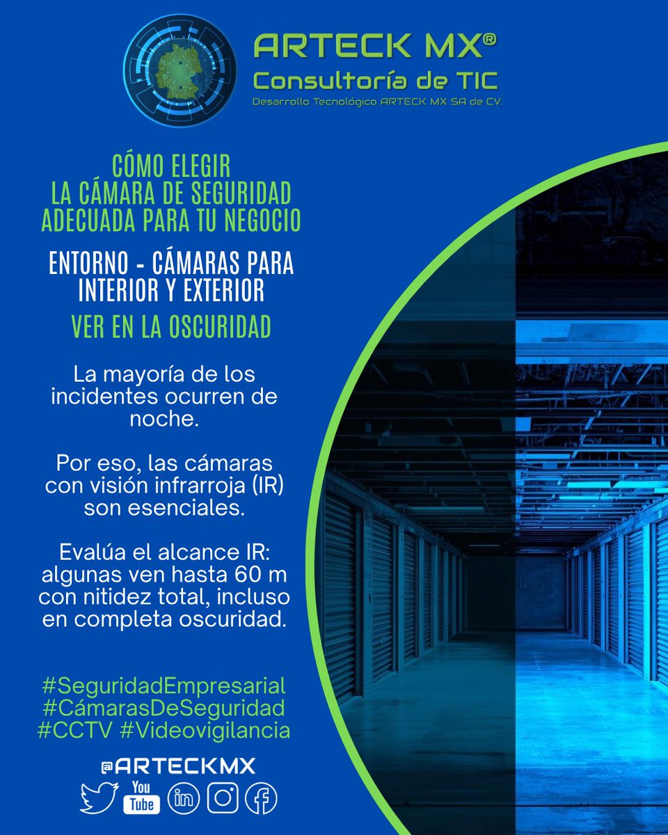 arteck_mx's tweet photo. LA SEGURIDAD EMPRESARIAL NO ES OPCIONAL: ES UNA INVERSIÓN.

Conoce en esta serie las 5 claves para elegir la cámara ideal: entorno, necesidades técnicas y planos de crecimiento.

En ArteckMX sabemos que una buena decisión hoy protege tu negocio mañana. https://t.co/CX9PuRD4ZF