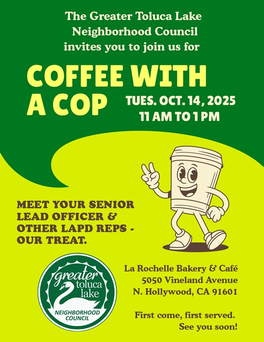 The Greater Toluca Lake Neighborhood Council tweet media