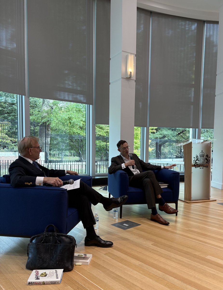 nicholasdwright's tweet image. Thanks @IgnatiusPost for discussing my new book published yesterday, Warhead: How the brain shapes war and war shapes the brain, at @UKinUSA. Amazing audience @KembaWalden46 @IskanderRehman @RJohnsonCCW1 and so many more. Thanks all.
Available now! amazon.com/Warhead-How-Br…