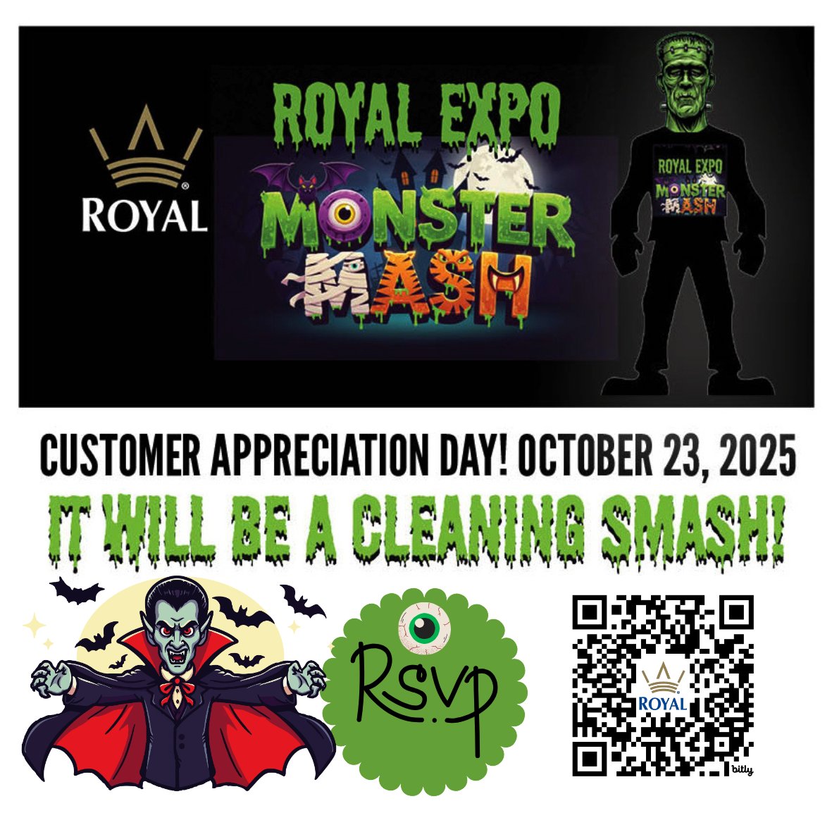 🎃 Registration is OPEN for the Royal Expo Monster Mash!
🗓️ Oct 23 | 📍 Hilton STL Frontenac
🍽️ Lunch, 🍻 Happy Hour, 💰 Money Machine, 🎁 Prizes &amp; more!
👉 Register by Oct 15: royalab.info/43bPGv8
#RoyalExpo #RoyalPapers #RoyaLab #CustomerAppreciation