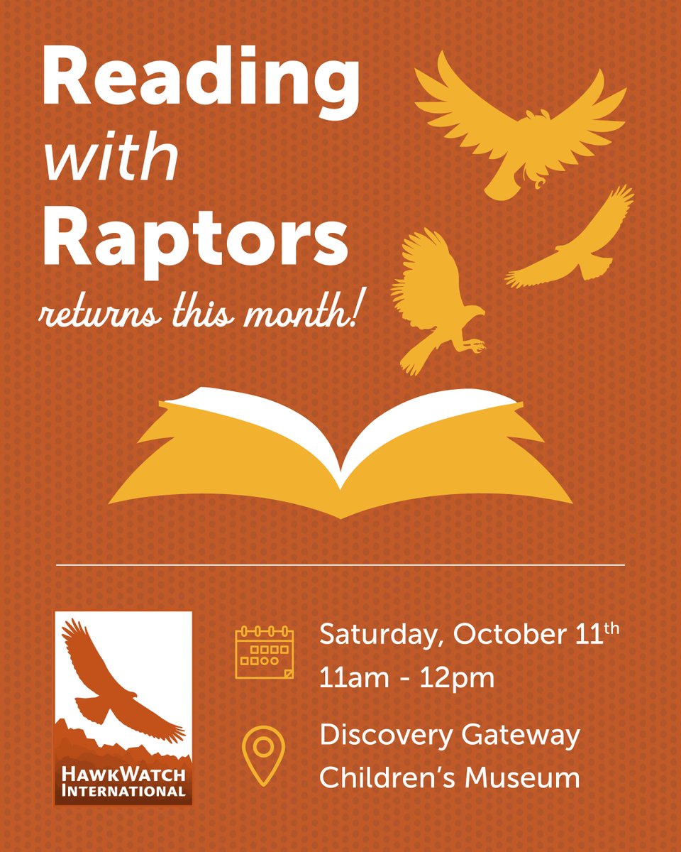 🦉📷 Fly into storytime fun this weekend with a feathered twist! 

This Saturday, <a href="/hawkwatchint/">HawkWatch International</a>  returns once more with their amazing Raptor Ambassadors. Meet real birds of prey &amp; enjoy stories inspired by them.  📷