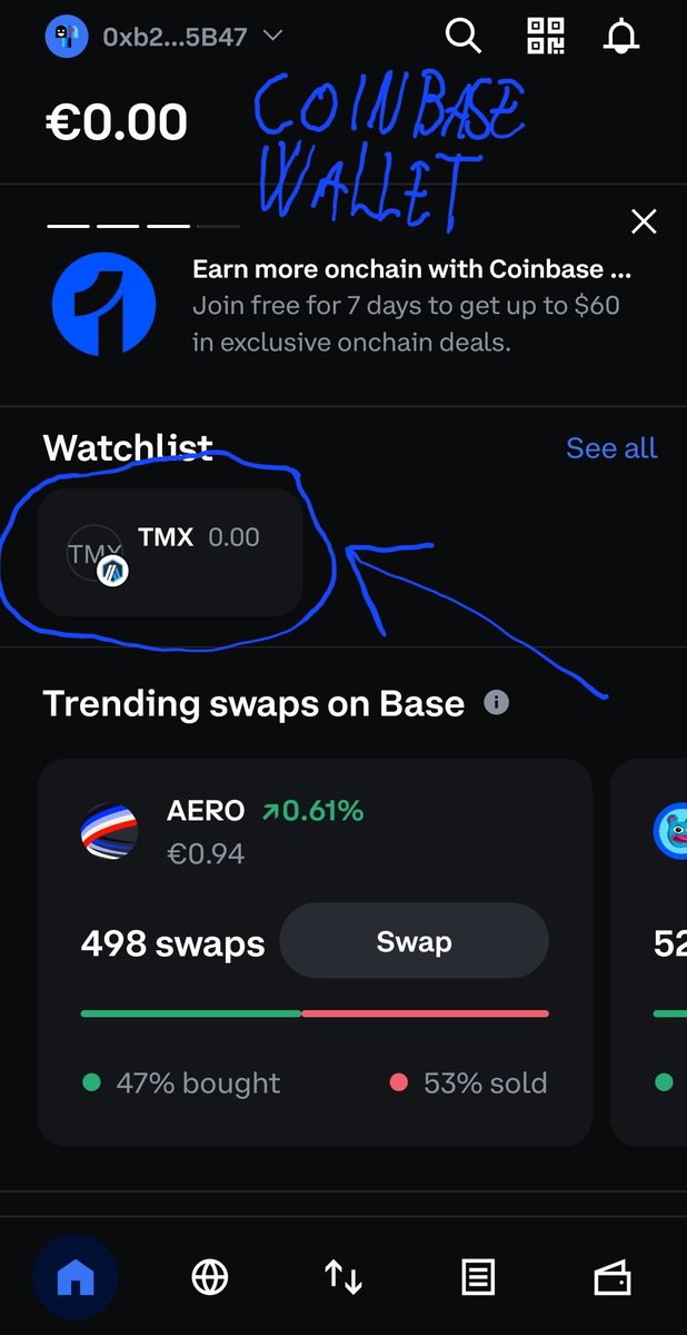 TMXdex's tweet photo. 🚀 $TMX is now live on Coinbase Wallet (Base)!

TMX just unlocked access to millions of new users — swap instantly on Base with lightning-fast, low-fee trades. ⚡

The next wave of DeFi is here. Trade. Earn. Dominate. 💥

#TMX #Base #CoinbaseWallet #DeFi #NextGenDEX https://t.co/EfXditgY4j