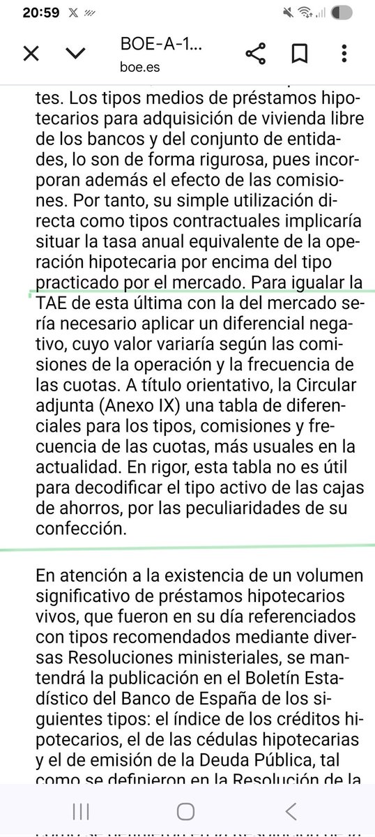 estafa_irph's tweet photo. Este error 👇, el de el caso de @SamiMou_ que dice que la circular 5/94 no hay diferenciales negativos es preocupante🤦, intendible 🤷. La prueba 👇. Parte de la circular 5/94 del @BancoDeEspana sobre la necesidad de los diferenciales #NEGATIVOS. #IRPH 👇, @BancoDeEspana 👇 https://t.co/2QepVUPAjH