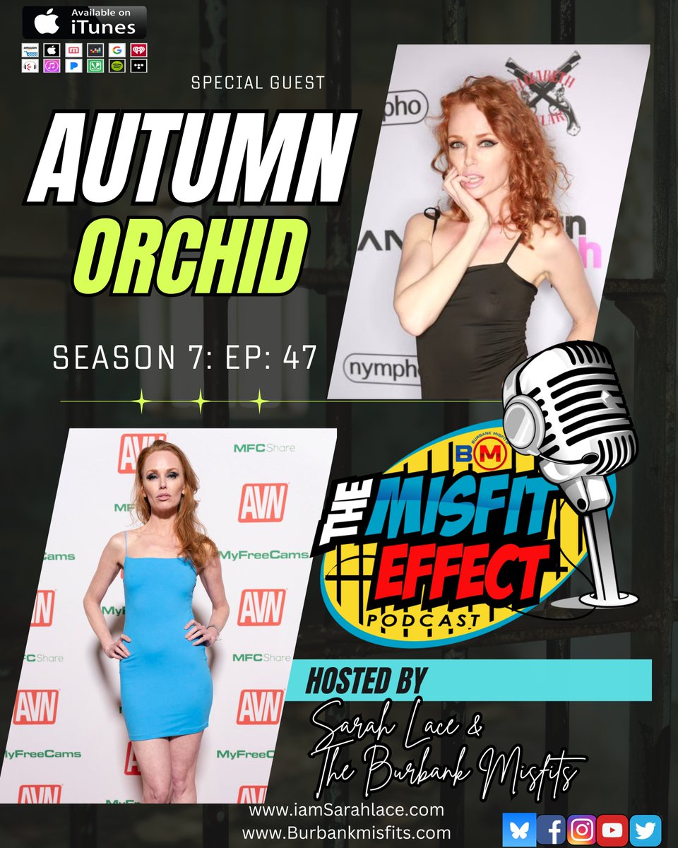 knockoutnetwork's tweet image. NEW @burbankmisfits The Misfit Effect episode titled The Fall Effect w/ Autumn Orchid @MyAutumnOrchid w/ host @iamsarahlace &amp;amp; @rawstarr for audio  podcasts.apple.com/us/podcast/the… burbankmisfits.com/podcast/autumn/ &amp;amp; Every Podcast Platform. for video: youtu.be/a1I2tjWmdWI #podcast