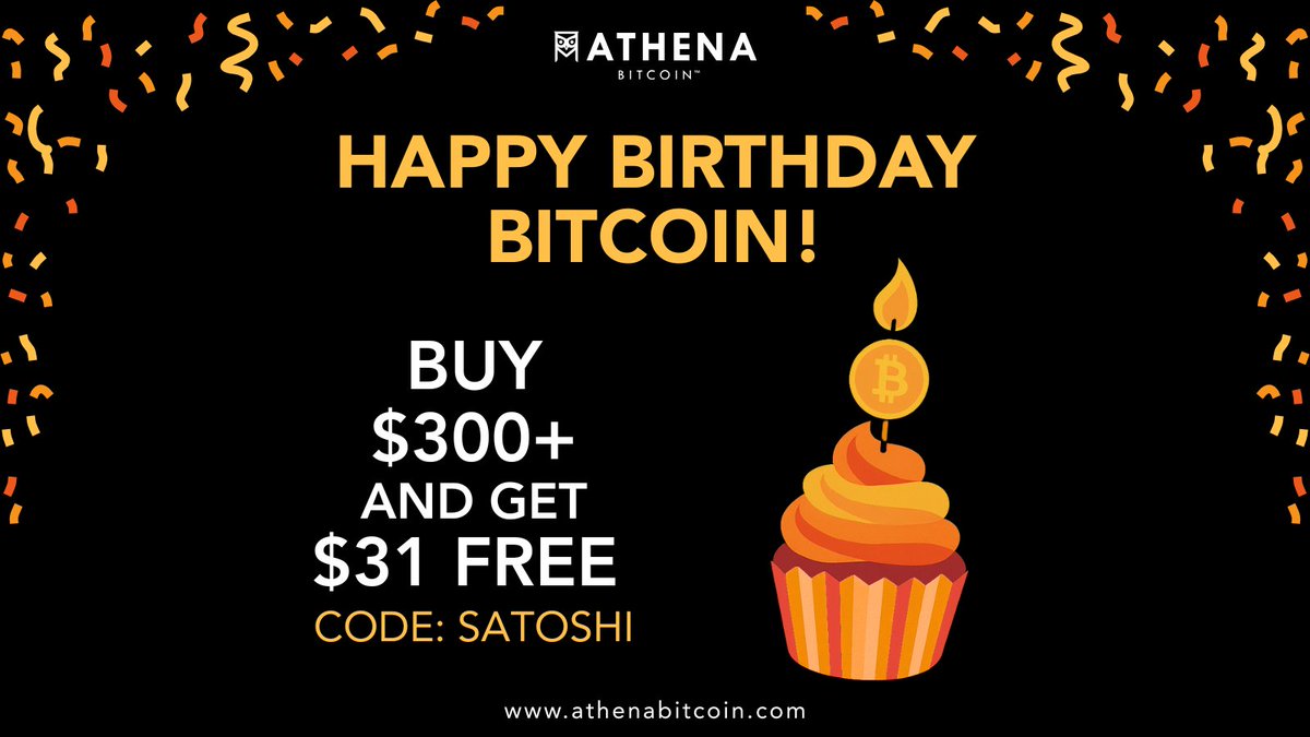 Bitcoin turns 15!
We’re celebrating the future of freedom money — and you get the gift.
Find your special birthday offer in the Athena App.
bit.ly/4bqbnJt