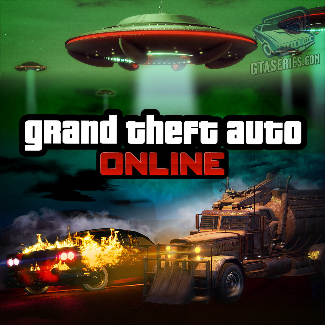 GTASeries's tweet image. A new #GTAOnline event starts on October 9 (available through October 15).

Mysterious UFOs fill the skies as the Halloween Haunts event continues. Log in to claim the Yellow Vintage Witch Mask, earn 2X GTA$ and RP on Taxi Work, and complete three fares to get the Weathered…