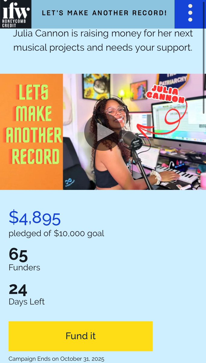 cooliajannon's tweet image. Only $105 to $5k (half way to goal) 😮‍💨😮‍💨😮‍💨😮‍💨😮‍💨🙃🙃🙃🙃🙃🙃🙃🙃🙃

ifundwomen.com/projects/lets-…