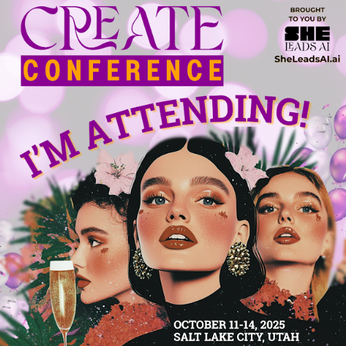 TheAiDepartment's tweet photo. CREATE Conference isn't another hype event.

Join women implementing AI, not just talking about it.

📍Salt Lake City | Oct 11–14 
🎟️ Use code KICKDOWNDOORS** for $250 OFF 
✅ Reed-Jones-323 told you about the event 😉 https://t.co/uYeSCJCzHP