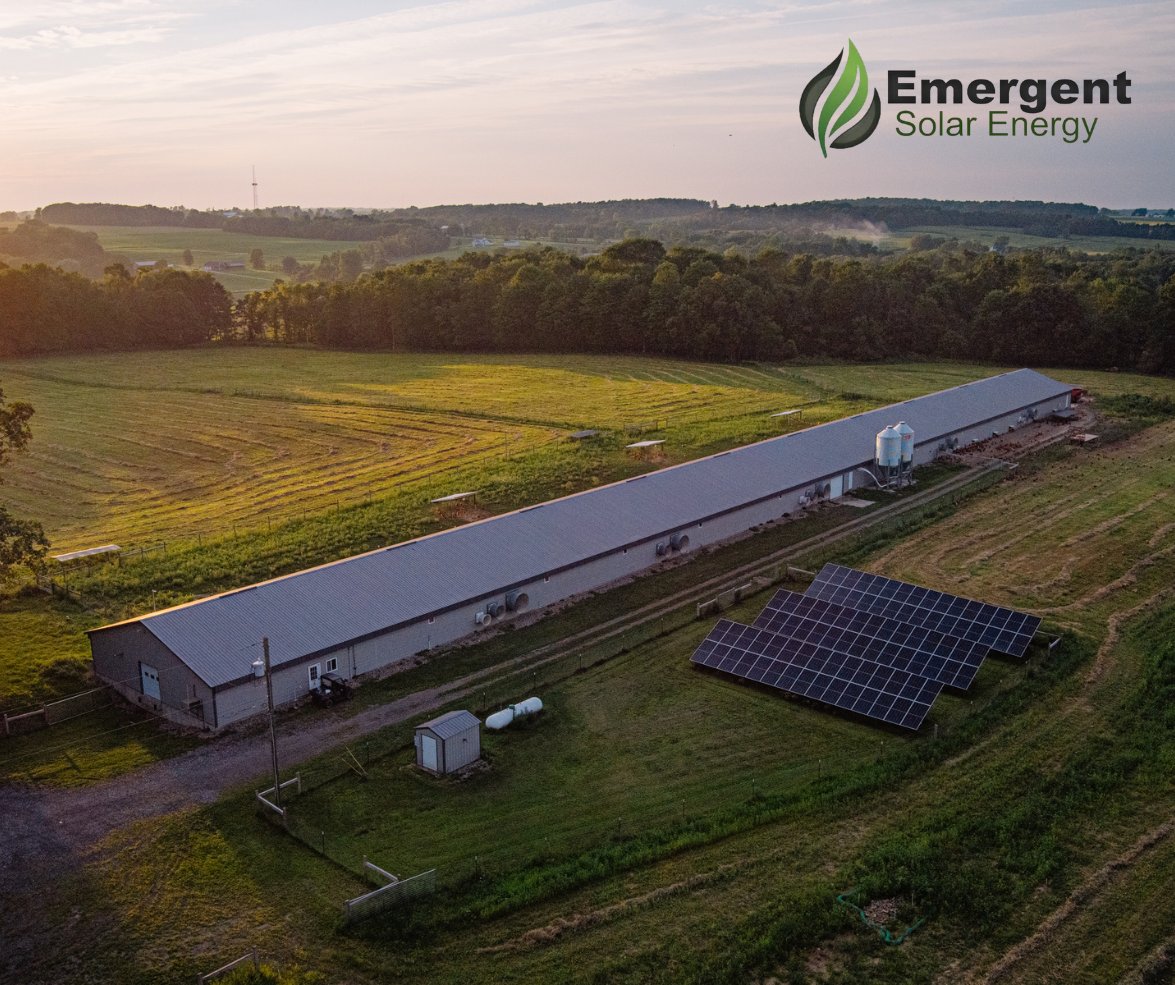 Farm feature from Mansfield, Ohio

Freshly commissioned 50.6 kWp ground-mount by the barn, built for real-world savings and reliable power through every season. From first conversation to commissioning, <a href="/emergent_solar/">Jeremy Lipinski</a> delivers high-performance solar for Midwest farms and