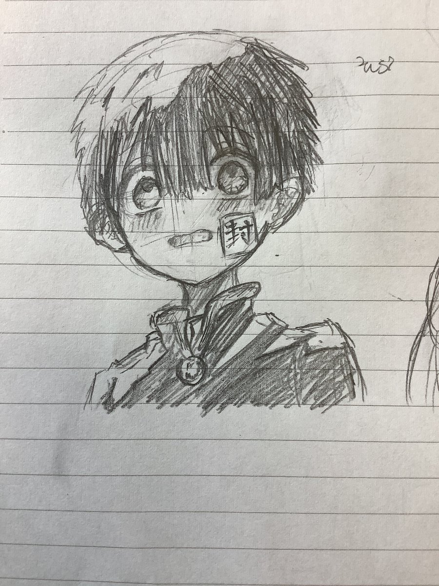 kurage12340's tweet image. 友達からリクもらったので花子くん描きました！
イタちゃんとレイチェルは気分？
2枚目は模写で3枚目はお手本なしです！
頑張った
#花子くん　#イタリア　#殺戮の天使　#レイチェル