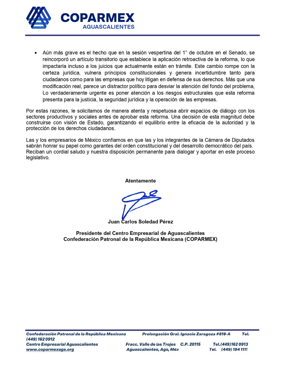 COPARMEX Ags tweet media