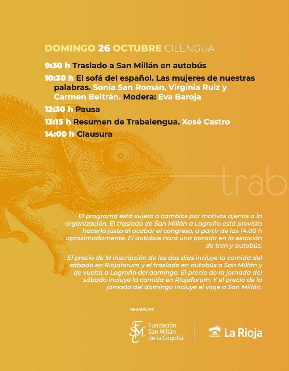 PROGRAMA #Trabalengua25 🌎 Logroño | San Millán de la Cogolla 📍24-26 de octubre trabalengua.es