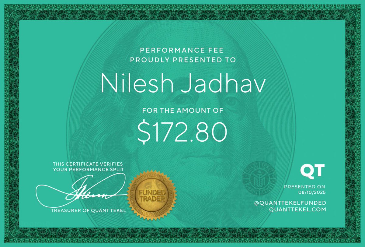 Payout is approved and waiting to hit the wallet.

It’s more than a number. JIt's simple moment of satisfaction.

Onwards and upwards!

Thank you <a href="/QtFunded/">QT | FUNDED</a>