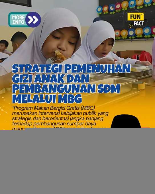 travis_moh's tweet image. Program MBG adalah investasi strategis untuk memastikan setiap anak mendapatkan gizi yang cukup. Dengan gizi yang baik, kita membangun generasi cerdas, sehat, dan produktif. 

#ProgramPrioritas #MakanBergiziGratis #GenerasiEmas #LawanStunting #Gizi