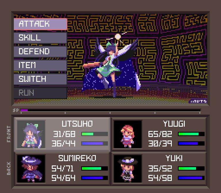 EnbyCreature999's tweet photo. I love the Touhou RPG where you play as a teenager girl from the outside world who ended up in Gensokyo and can recruit the majority of characters in her party

"Oh yeah Lost Word"

Na I'm talking about the goat 

Like for real this game is awesome https://t.co/KXZNuptnB7