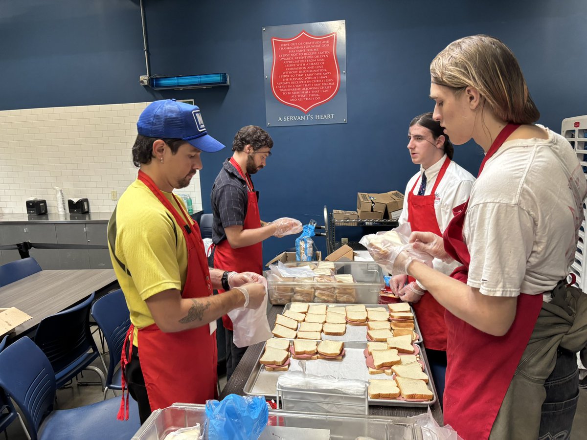 Day 3 of our Fall excursion has us serving at the Salvation Army today