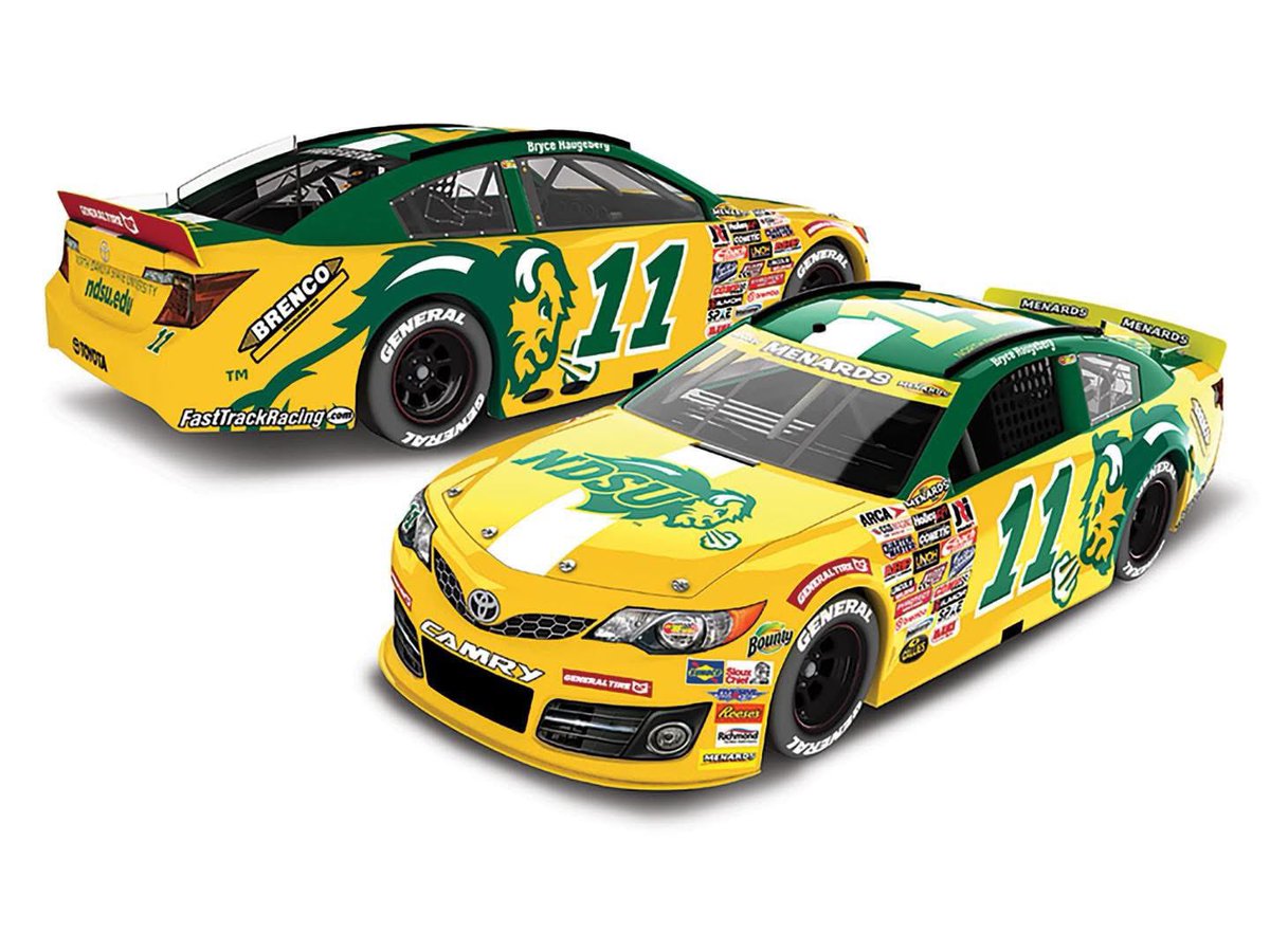 HaugebergRacing's tweet photo. Did somebody say diecast 👀 

Head over to @BrencoCorp Facebook Page to get your details on how to pre-order your No.11 @NDSUathletics Toyota we ran at Talladega this year!

Diecasts will be made by @Lionel_Racing and will be ready in Jan/Feb 2026!!!

https://t.co/q68qqZYUjb https://t.co/HVuLqYYmGQ