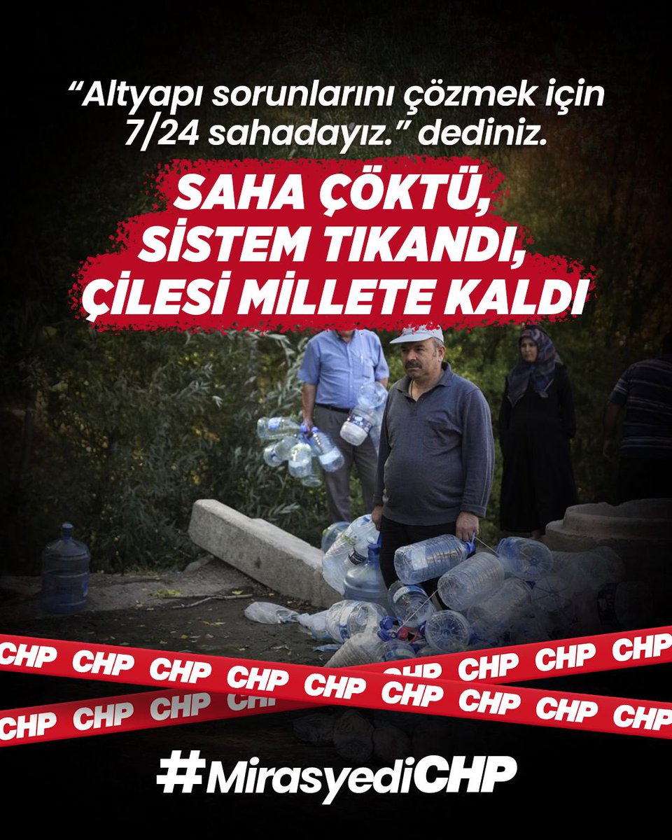 Hizmet yok, vizyon yok, üretim yok!

#MirasyediCHP