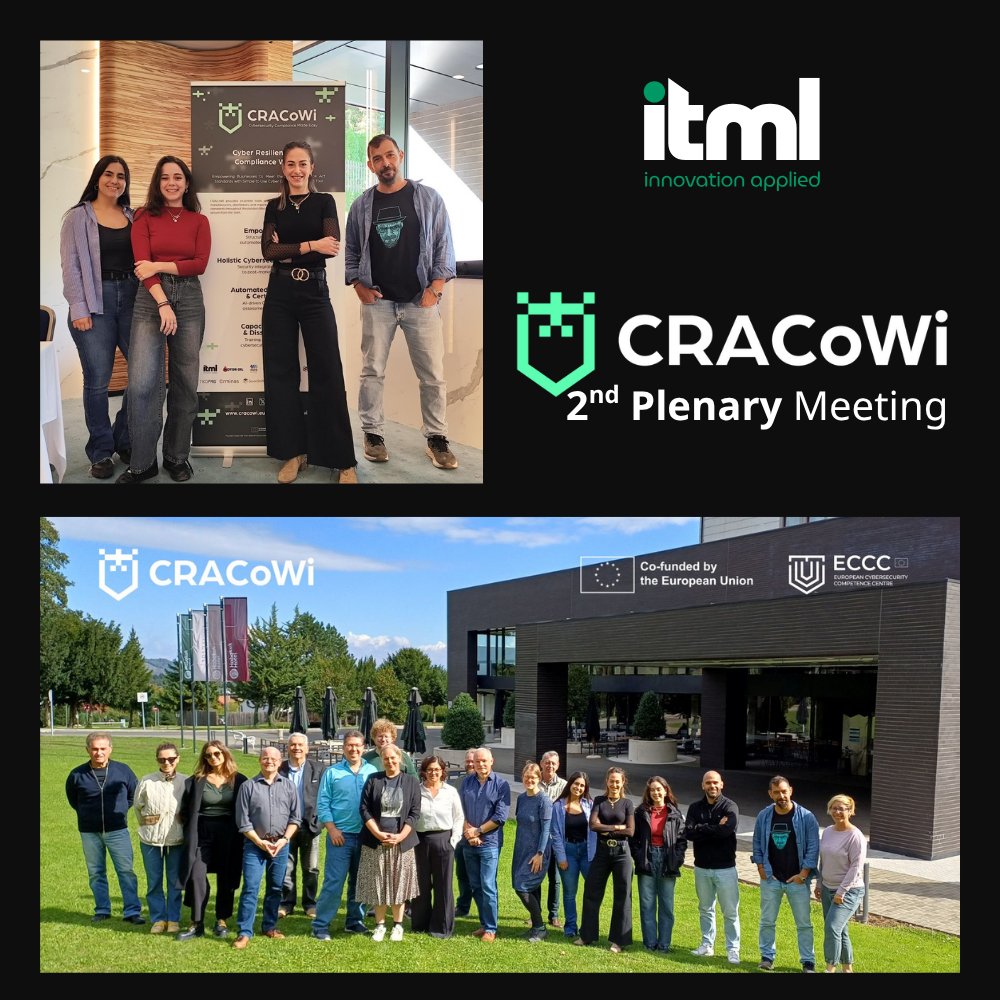 ITMLGR's tweet image. The @CRACoWiProject consortium met for two productive days of workshops &amp;amp; strategy sessions focused on simplifying #CyberResilienceAct compliance for SMEs. Great progress on threat modelling, certification, and communication! 💡
Stay tuned for our CRA Compliance Wizard. #CyberSec