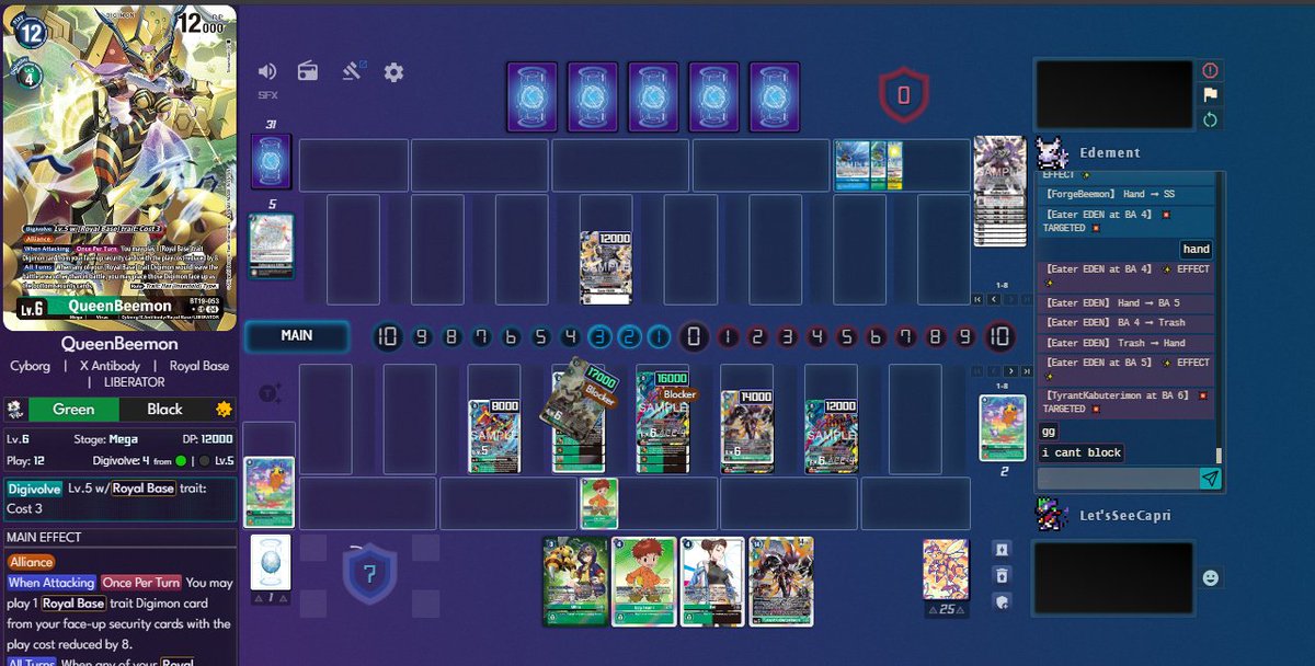 LetsSeeCapri_'s tweet image. ROYAL BASE IS GOD 🐝

#Digimon #DigimonCardGame