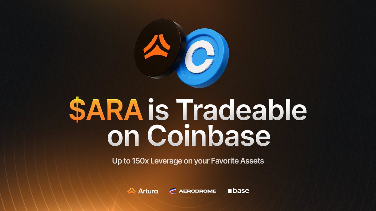 $ARA is now available for trade on Coinbase!

DEX trading currently allows US users access to <a href="/base/">Base</a> tokens including $ARA — and soon 100M+ users worldwide. 

We're just getting started.