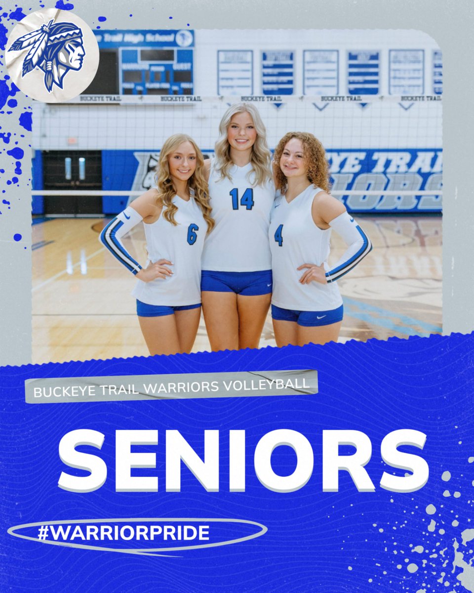 Congratulations to our 3 seniors who go out winners on Senior Night! Thank you to Kayla Hinkle, Anna McVicker and Vayda Neuhart for your time and dedication to Warrior volleyball! Let's finish the season strong!!
#WarriorPride
