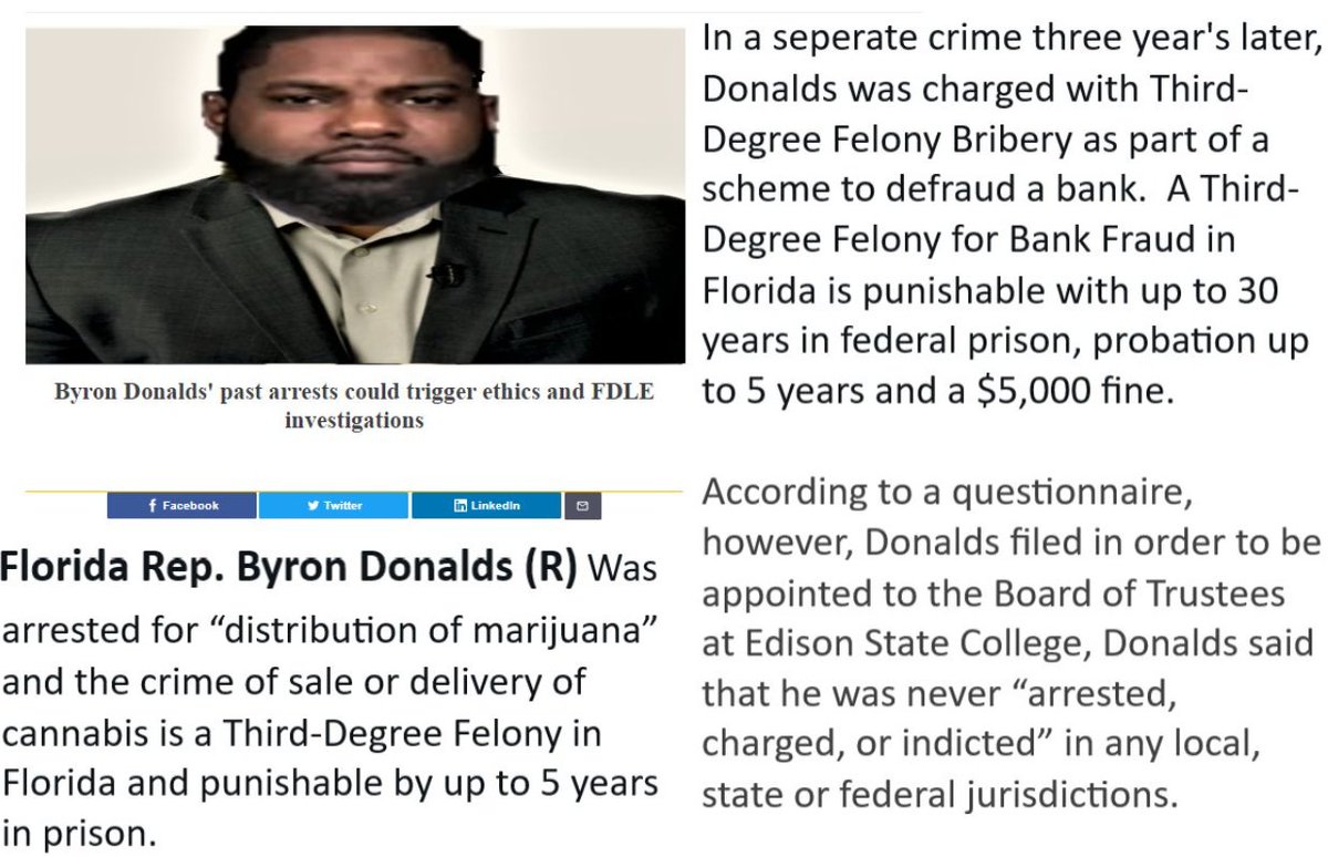 <a href="/ByronDonalds/">Byron Donalds</a> <a href="/Ben_McRea/">Ben McRea</a> Donalds a confirmed liar who has worked hard to make healthcare unaffordable and to destroy it as he loves to see Americans suffering. 

He is a criminal who has never paid for his crimes.

Donalds is a fascist and protector of pedophiles like his #PedoTrump