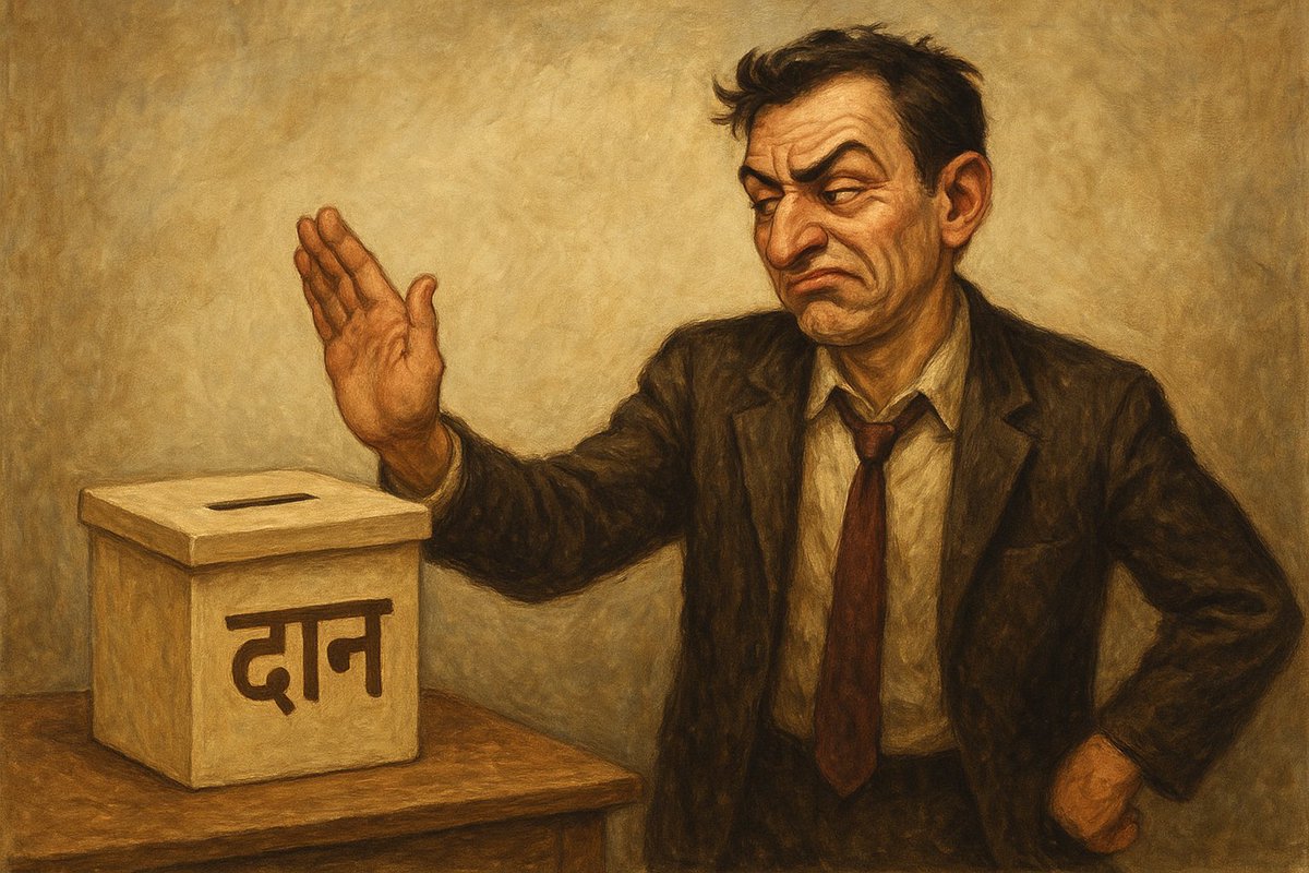 Kosalendradas's tweet image. अवज्ञया न दातव्यं कस्य चिल्लीलयापि वा।
अवज्ञया कृतं हन्याद् दातारं नात्र संशयः॥

किसी को उदासीनता या तिरस्कार, यहाँ तक कि मज़ाक के भाव से भी दान नहीं करना चाहिए। जो व्यक्ति इस नियम का उल्लंघन करता है, वह निःसंदेह स्वयं नष्ट हो जाता है। #वाल्मीकि_रामायण (1.12.28) @Sanatan_Science