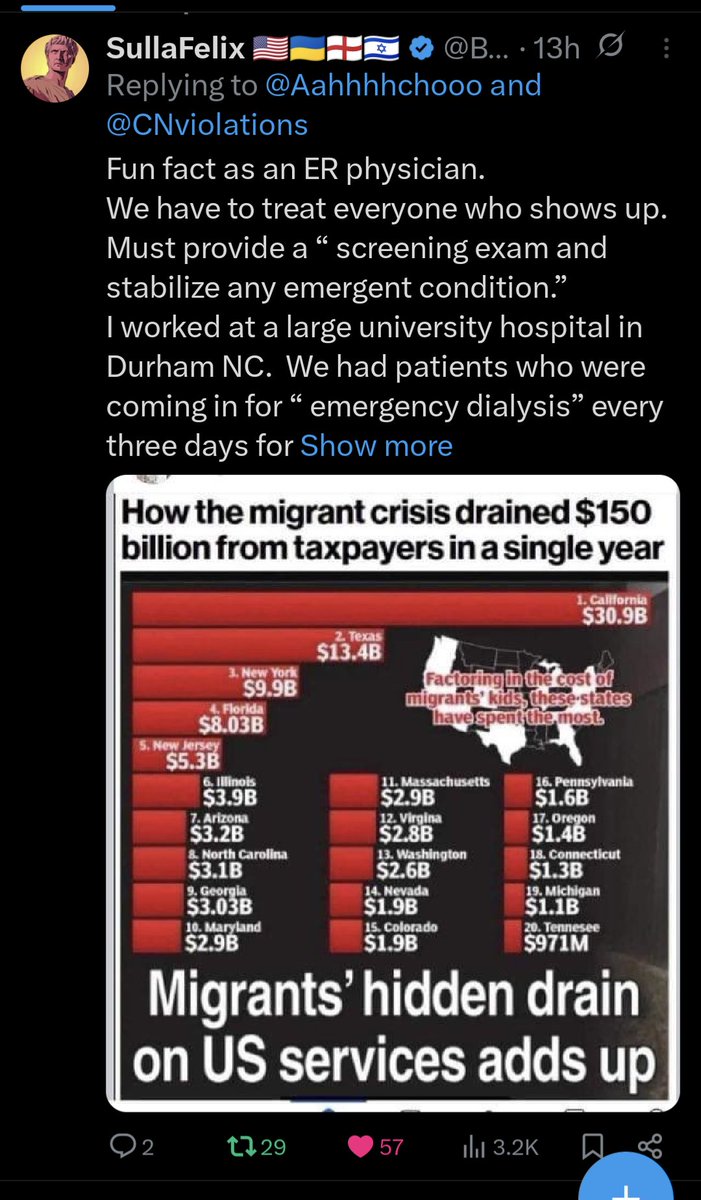 CrewElon's tweet photo. @MarkWarner It's not all that affordable when the Democrats insist on providing illegals with no less than 150 Billion a year in free healthcare, or else they shut down our Govt.
#IllegalsFirst vs #AmericasFirst https://t.co/y7MV01yQ10