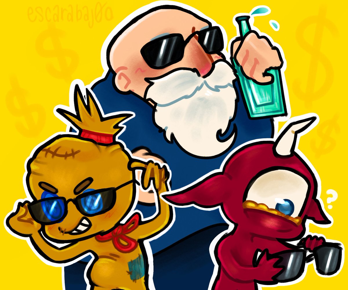 Los guardianes del pisto

— <a href="/JuanSGuarnizo/">ElJuaniquilador 💪</a> <a href="/DanitaxtaBb/">Lic Dani Taxta</a> <a href="/kevinjuarezar/">Kevin Juarez (KJ) || Roleplayer</a> <a href="/MitologiasRPG/">Mitologías RPG</a> 
#MitologiasRPG #zamán 
Dibujo así en friega en fa