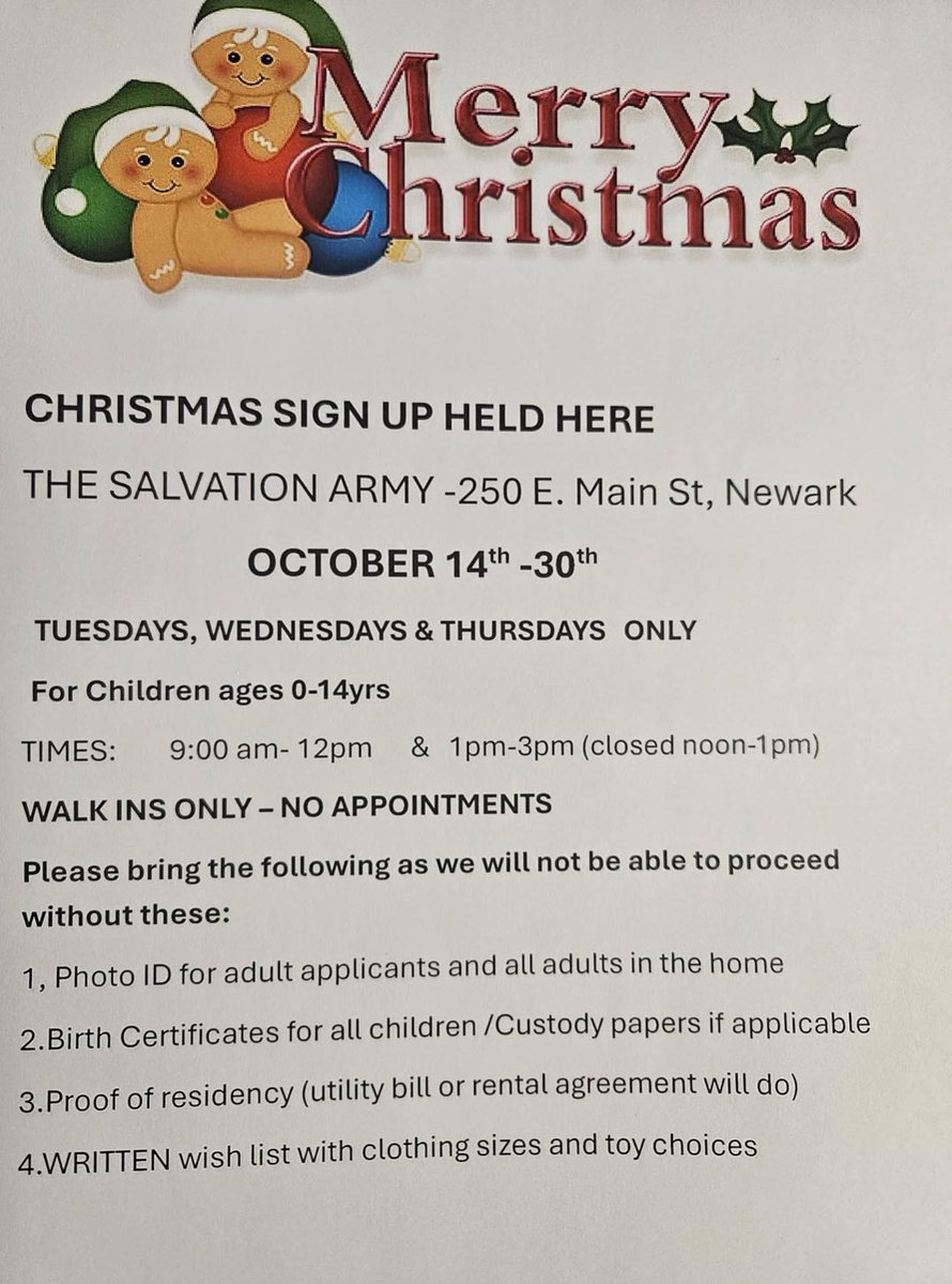 Plan ahead for the holidays! ⁦⁦<a href="/Newark_Schools/">Newark City Schools</a>⁩