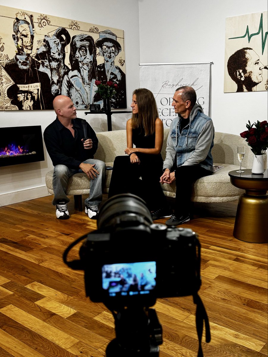 ArtBushwick's tweet image. Marc Mauro x Carlo Giuseppe Proietto
In conversation at Bushwick Gallery, Marc Mauro sits down with Italian artist Carlo Giuseppe Proietto to discuss Marked by Fire, Etched in Time #Pyrography #ArtInterview #NYCExhibitions @MarcMauro