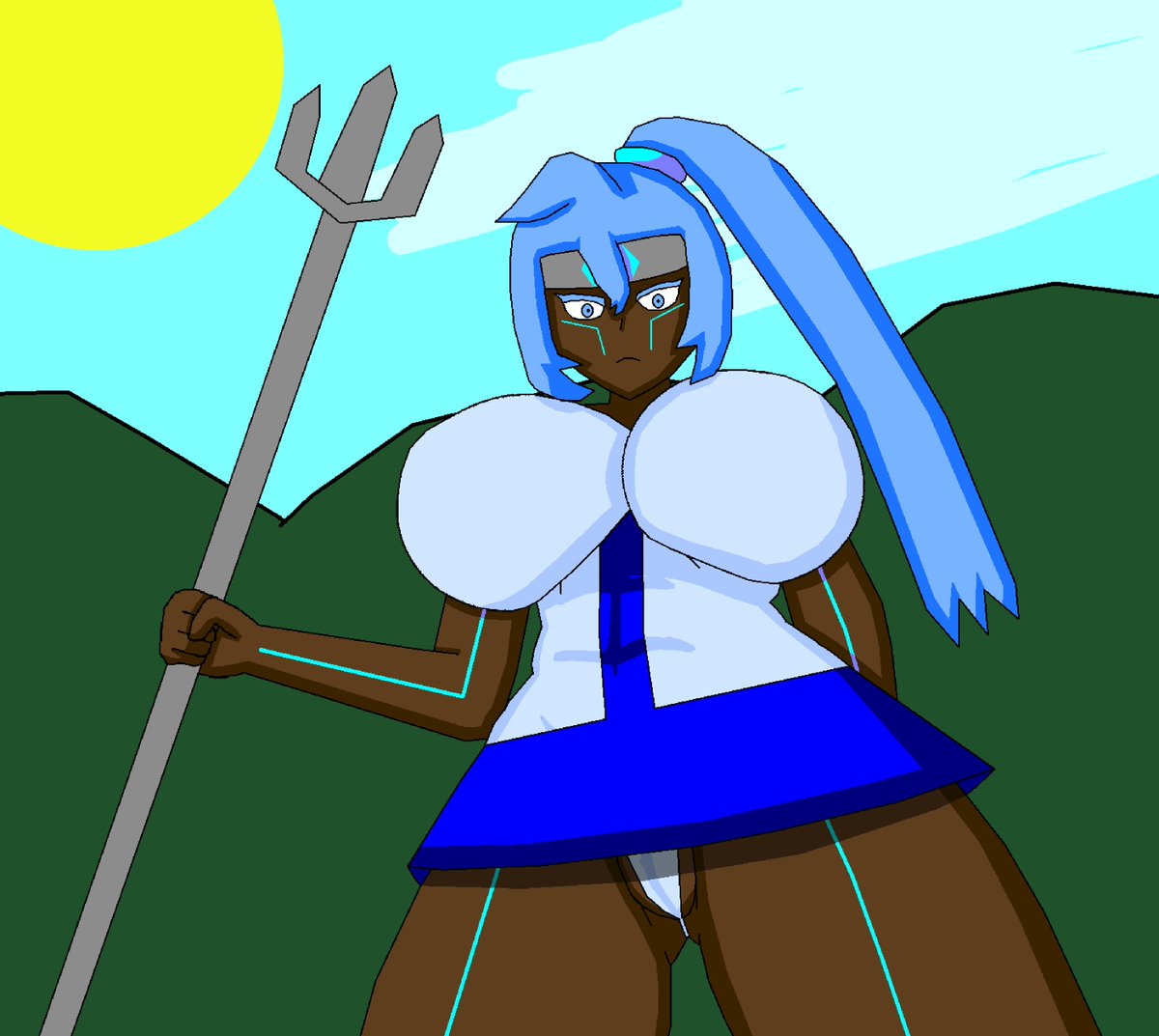 FloofRaygun's tweet photo. #NSFW #NudeFemale #ENF #EmbarrassedNudeFemale #PublicNudity #oc #originalcharacter #lewd #lewdart Haukea Sleetfall, a character I drew to be my new D&amp;D character. https://t.co/yEQbRstO59