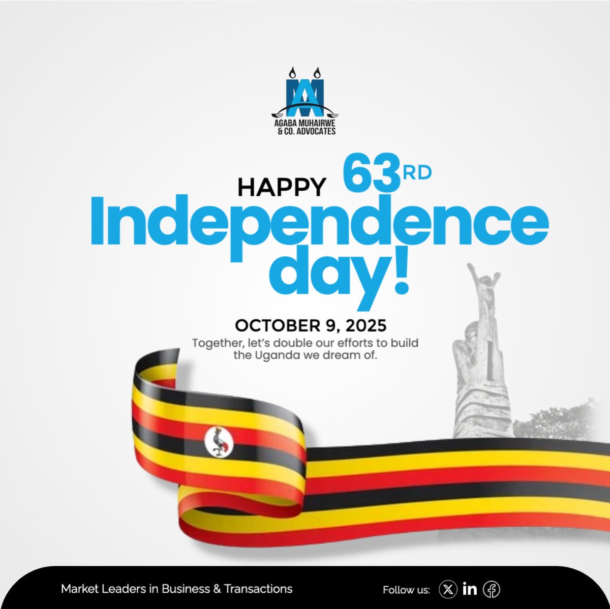 Here's to another year of peace, resilience and steady progress.
#9thOctober2025
 #UGIndependenceDay