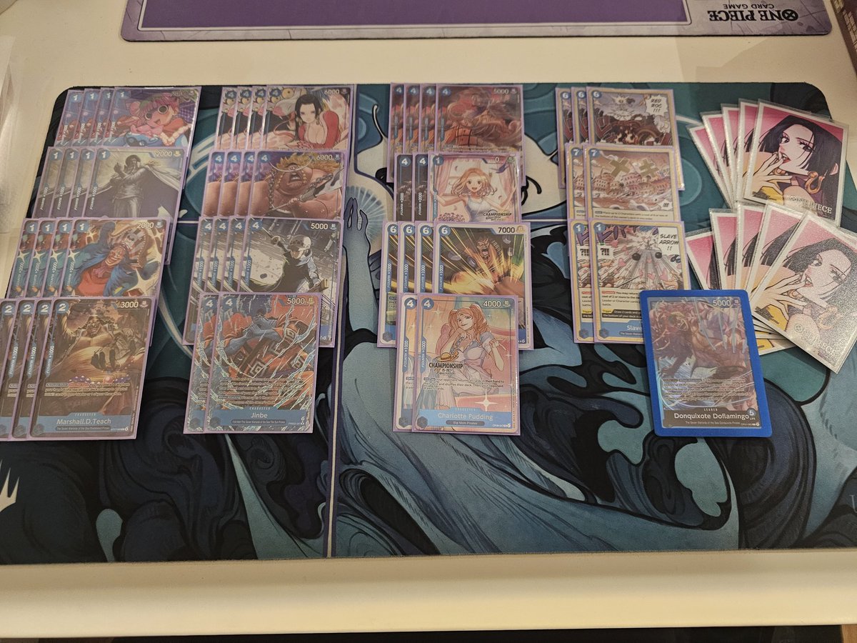 Won 31 man locals at The Brotherhood Games with 🦩

Bye 🤡
Buggy W
G Zoro W
Reiju W

Deck was mega fun and list felt good, but can definitely be refined further.

Feel free to ask anything!