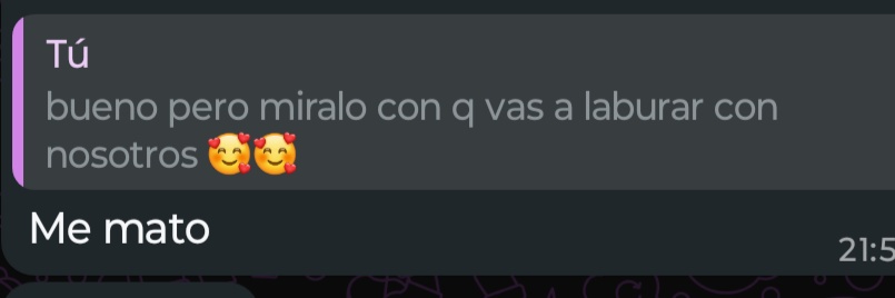 dar apoyo a mis compas para q no dejen la carrera sale mal