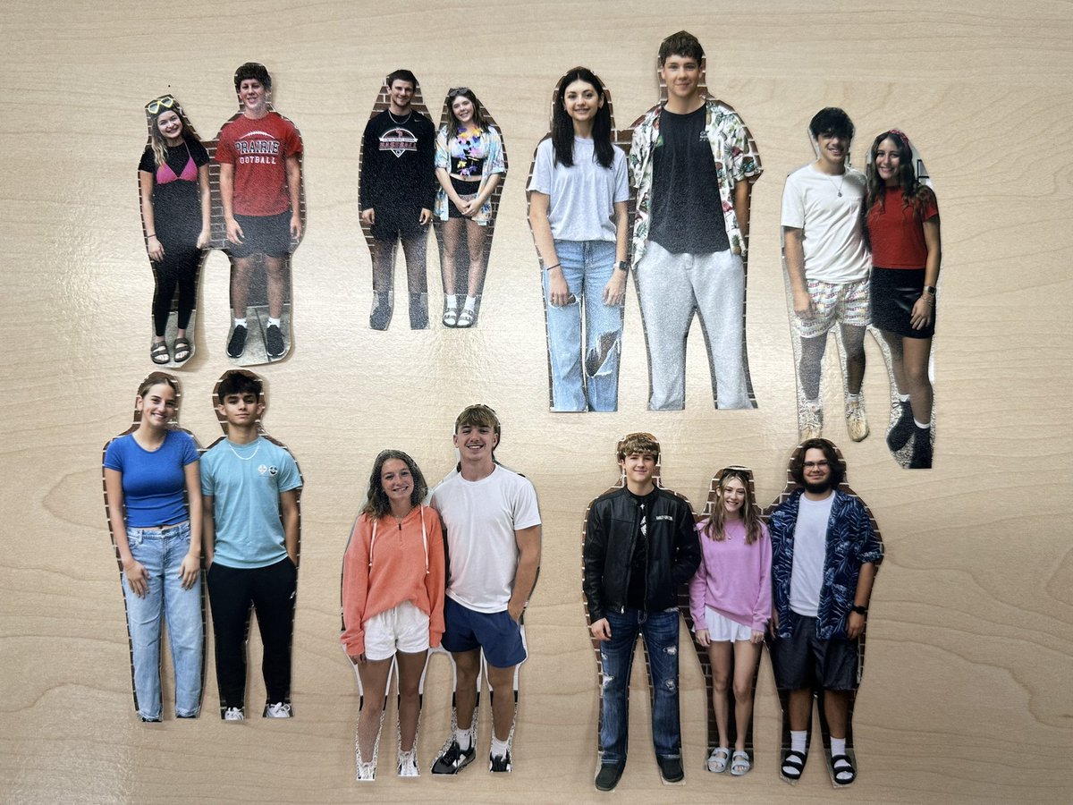 Tomorrow we will have a homecoming court scavenger hunt! Each couple’s picture is hidden around the school. You are only allowed to find one couple’s picture. If you find it, take it down *carefully* and bring it to Mrs. Price for a prize! Good luck!!